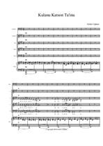Kulanu Katson Ta'inu (Piano-Vocal Score)