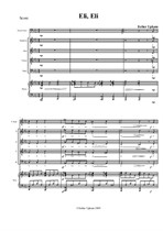 Eli, Eli (Piano-Vocal Score)