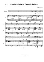 Atsmiach leDavid Tsemach Tsdaka (Piano-Vocal Score)